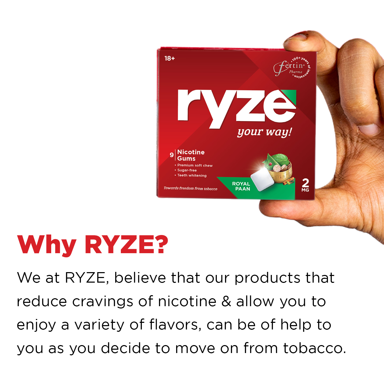RYZE Gums Royal Paan Flavor - 2mg