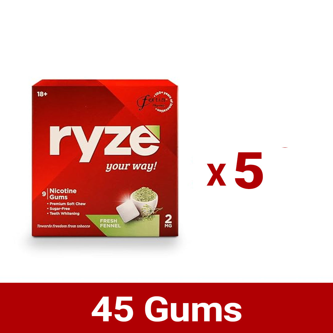 RYZE Gums Sugar-free Fresh Fennel Flavor - 2mg