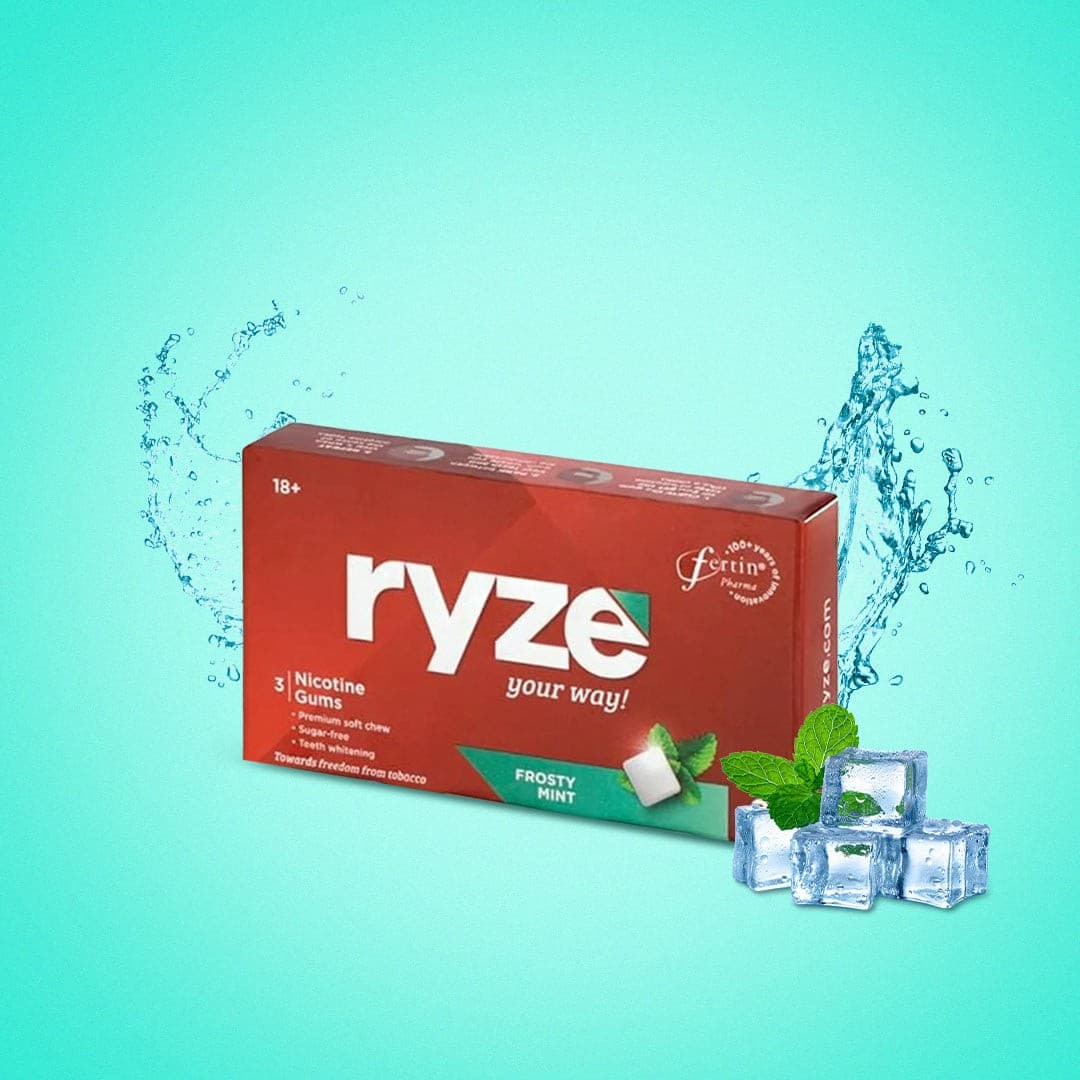 RYZE Gums Frosty Mint Flavor
