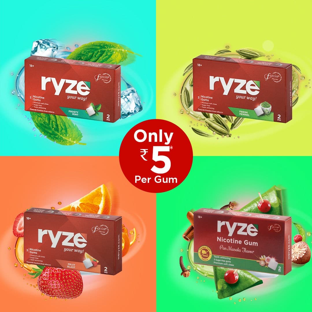 RYZE Gums Assorted Packs (60 Gums)