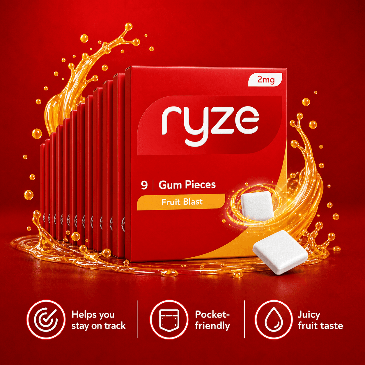 Ryze Gum - Fruit Blast