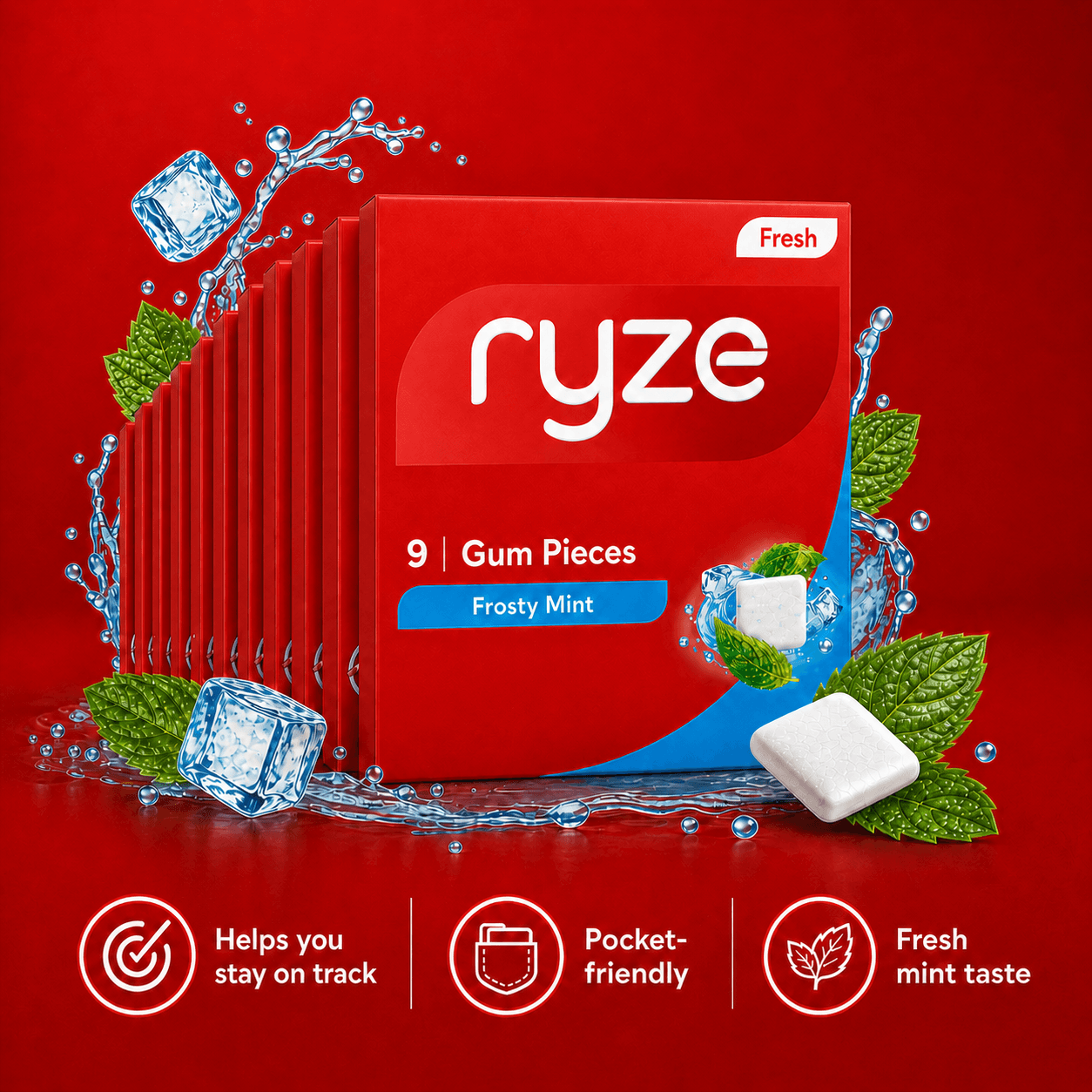Ryze Gum - Frosty Mint