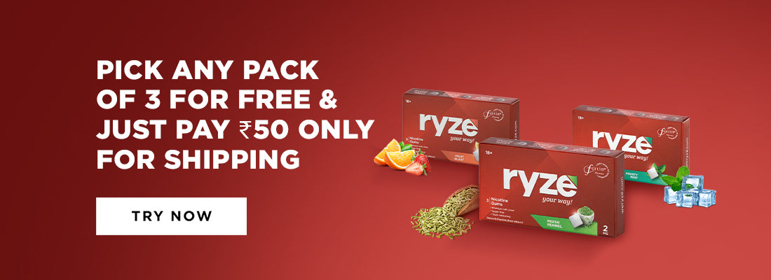 Ryze Nicotine Gums (Sample Pack of 3)