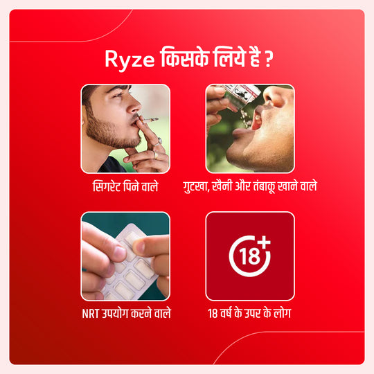 RYZE - पान मसाला निकोटीन गम्स - 2mg