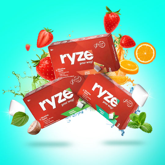 RYZE Gums Assorted Packs - 3 Flavours