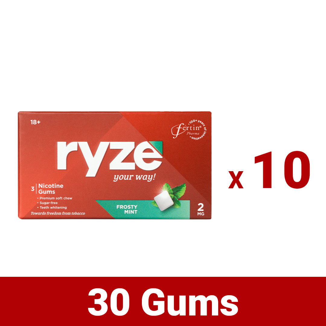 RYZE Sugar-free Nicotine Gum Frosty Mint - 2mg