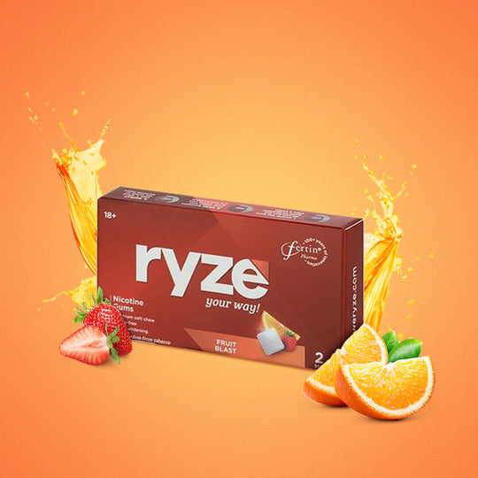 RYZE Gums Fruit Blast Flavor