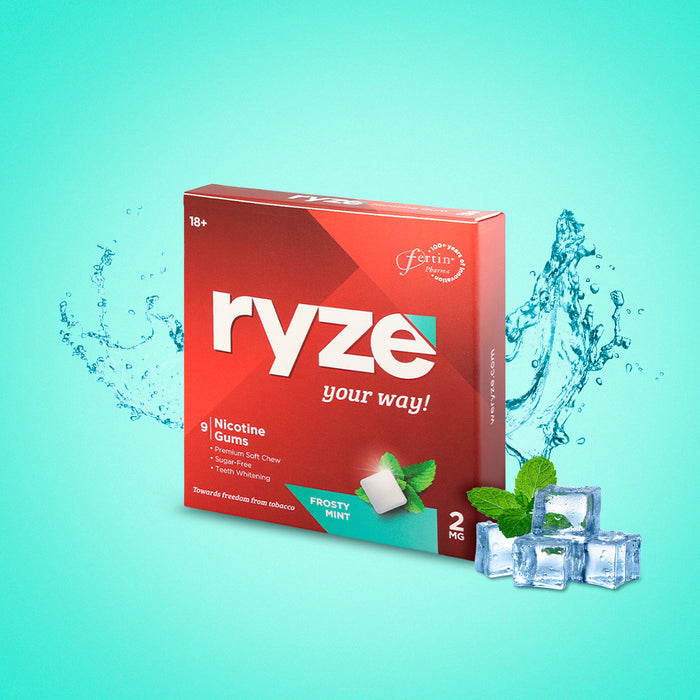RYZE Sugar-free Nicotine Gum Frosty Mint - 2mg