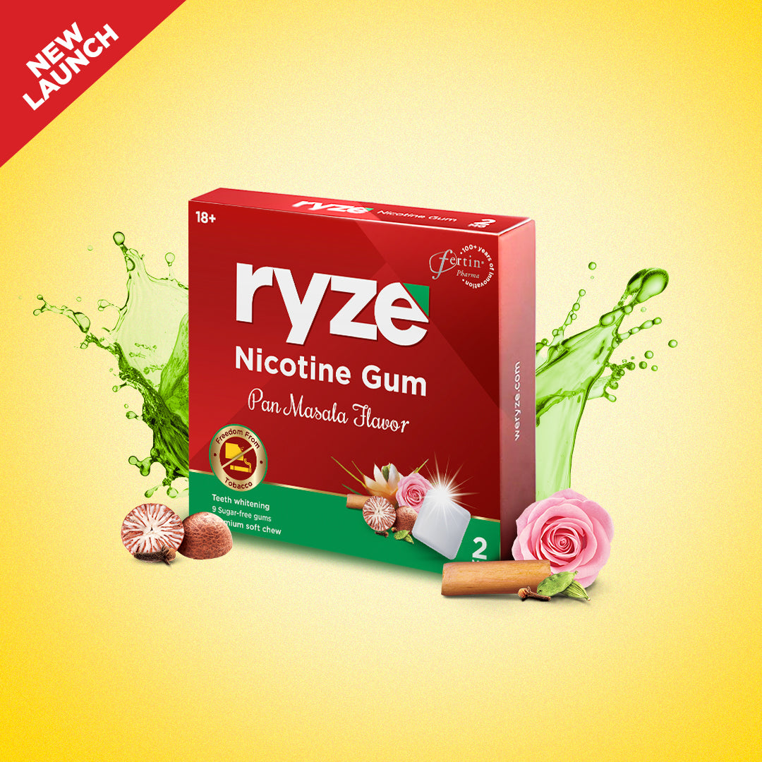 Ryze Nicotine Gum Pan Masala Flavor