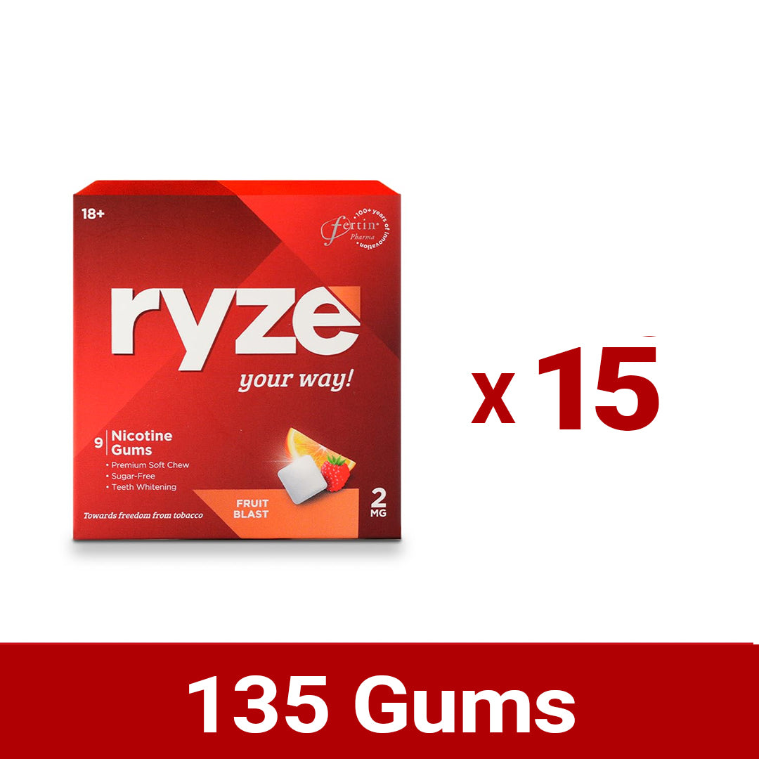 RYZE Gums Fruit Blast Flavor - 2mg