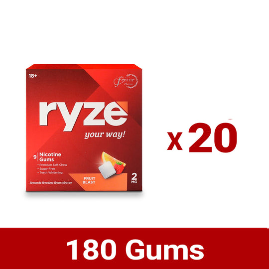 RYZE Gums Fruit Blast Flavor - 2mg